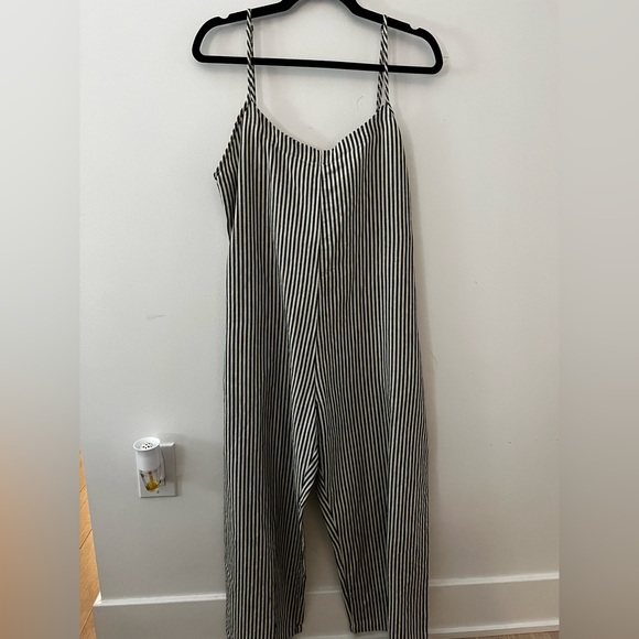 Ali Golden Pants - Designer Ali Golden pinstripe jumpsuit